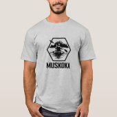 Muskoka Ontario Kayaker - Mannen basic T-shirt (Voorkant)