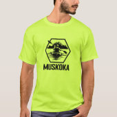 Muskoka Ontario Kayaker - Mannen basic T-shirt (Voorkant)