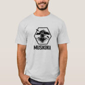 Muskoka Ontario Kayaker - Mannen basic T-shirt (Voorkant)