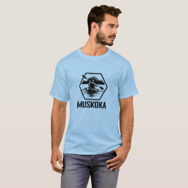 Muskoka Ontario Kayaker - Mannen basic T-shirt