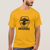 Muskoka Ontario Kayaker - Mannen basic T-shirt (Voorkant)