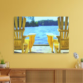 Muskoka stoel Canvas Afdruk (Insitu (Woonkamer))