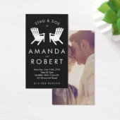 Muskoka Stoel Stag en Doe Ticket, Zwart Visitekaartjes (Bureau)