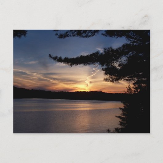 Muskoka Sunset Briefkaart (Voorkant)