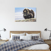 Muskos met kalf canvas afdruk (Insitu (Slaapkamer))
