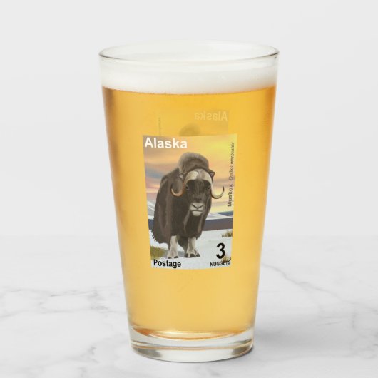 Muskox - Alaska Postage Glas (Voorkant gevuld)