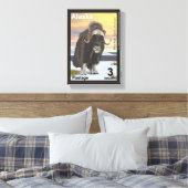 Muskox Canvas Afdruk (Insitu (Slaapkamer))