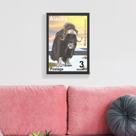 Muskox Canvas Afdruk (Insitu (Woonkamer))