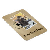 Muskox Stamp Souvenir Magneet (Rechterzijde)