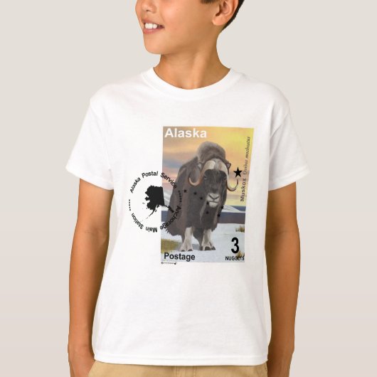 Muskox Stamp Souvenir T-shirt (Voorkant)