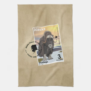 Muskox Stamp Souvenir Theedoek