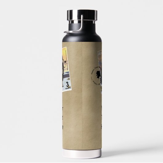 Muskox Stamp Souvenir Waterfles (Rechts)