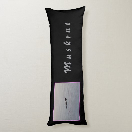 Muskrat Body Pillow Lichaamskussen (Achterkant (Verticaal))