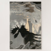 "Muskrat Creek Visitor" Legpuzzel (Verticaal)