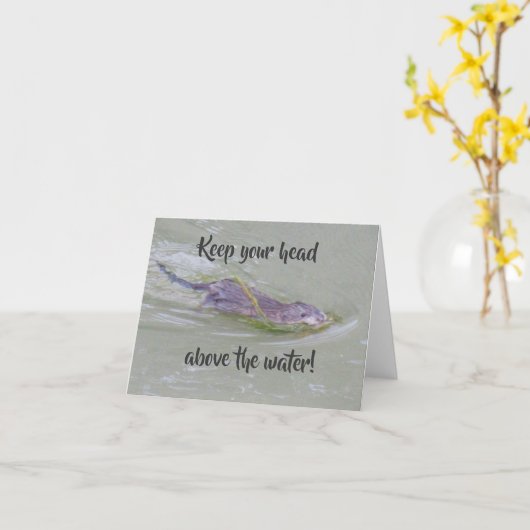 Muskrat Kaart (Gele Bloem)