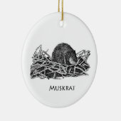 Muskrat Keramisch Ornament (Rechts)