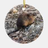 Muskrat Keramisch Ornament (Voorkant)