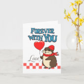 Muskrat Love Forever With You  Kaart (Gele Bloem)