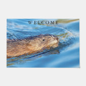 Muskrat op Vassar Boerderijen Ecological Preserve Deurmat (Voorkant)