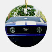 Muskusauto- blauw Ornament (Voorkant)