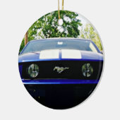 Muskusauto- blauw Ornament (Links)