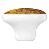muskuseend keramische knop (Zijkant)