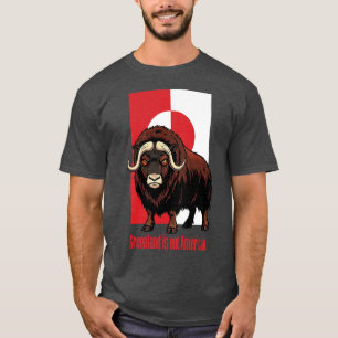 Muskusos Groenland is niet Amerikaans T-shirt