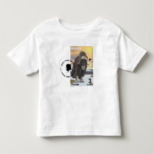 Muskusos postzegel souvenir kinder shirts