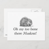 muskusrat | BRIEFKAART (Voorkant / Achterkant)
