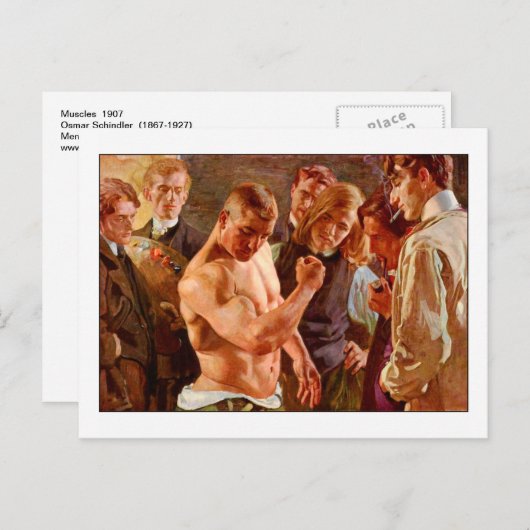 Muskussens van Osmar Schindler Briefkaart (Voorkant / Achterkant)