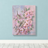 Muskusspotvogel Canvas Afdruk (Insitu (Houten vloer))