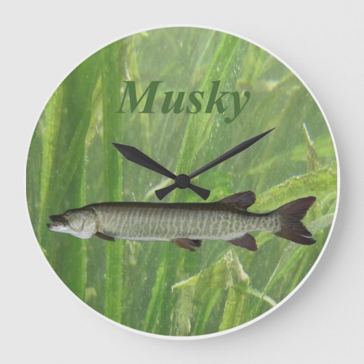 Musky Clock Grote Klok (Voorkant)