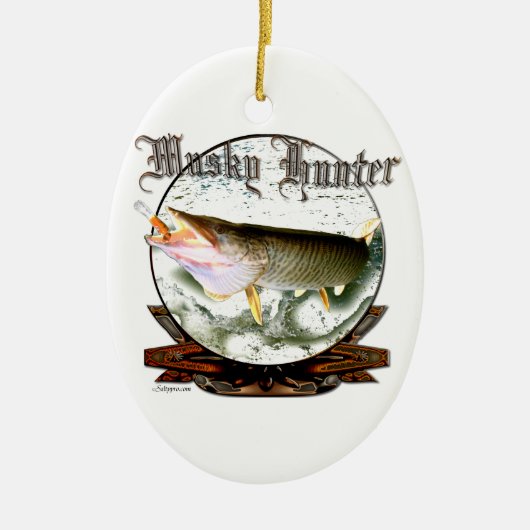 Musky hunter 1 keramisch ornament (Voorkant)