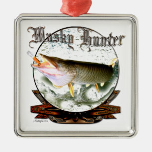 Musky hunter 1 metalen ornament