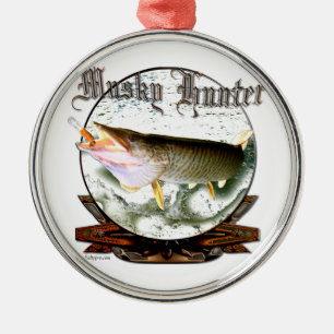 Musky hunter 1 metalen ornament
