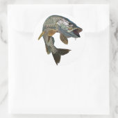 Musky hunter 7 ronde sticker (Tas)