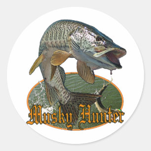 Musky Hunter 9 Ronde Sticker