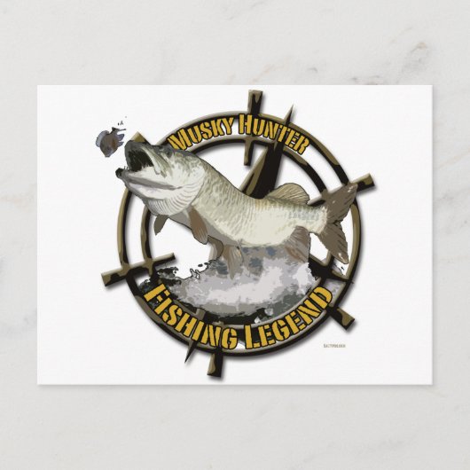 Musky Hunter legende Briefkaart (Voorkant)
