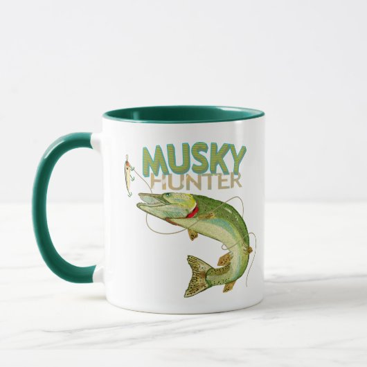 Musky Hunter Visser Trendy Design Koffie Mok (Links)