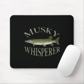 Musky Muskellunge Fish Illustration Art Gevist Muismat (Met muis)