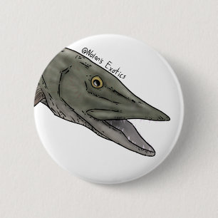 Musky speld ronde button 5,7 cm