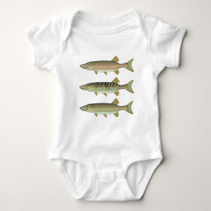 Musky Tiger musky and Northern Pike vector Romper