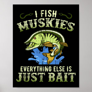 Musky Vis Cadeau Idee Muskie T-shirt Poster