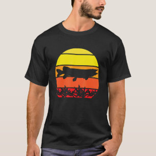 Musky Visser Vissen Visserij Onderwater Meer T-shirt