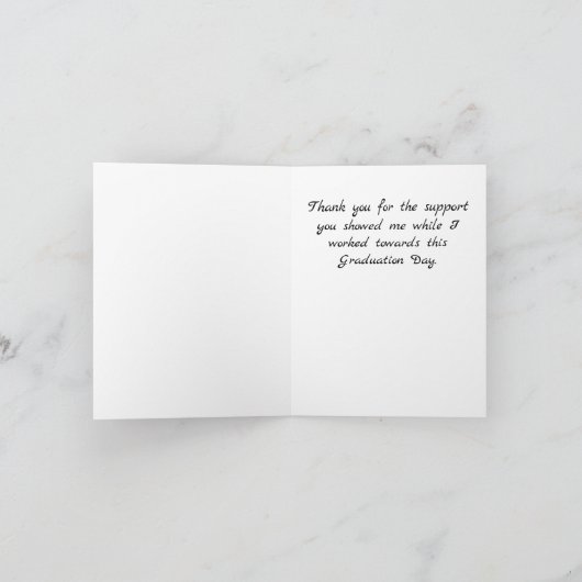 Muslim Afstuderen Foto Afstuderen Hartelijk dank Bedankkaart (Binnen)