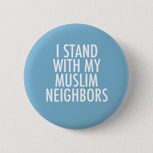 Muslim Ally Anti Immigration Ban Ronde Button 5,7 Cm (Voorkant)