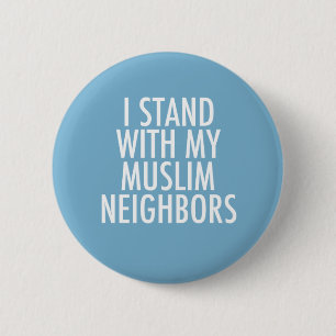 Muslim Ally Anti Immigration Ban Ronde Button 5,7 Cm