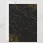 Muslim Arabic Black and Gold Marble Kaart (Achterkant)