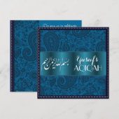 Muslim Baby boy blue aqiqah Islamic Kaart (Voorkant / Achterkant)