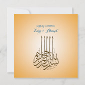 Muslim bachelorette kaart (Achterkant)